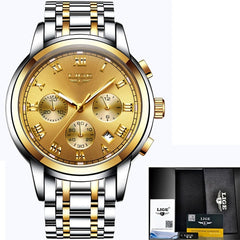 Watches water resistant complete Steel Quartz Watch