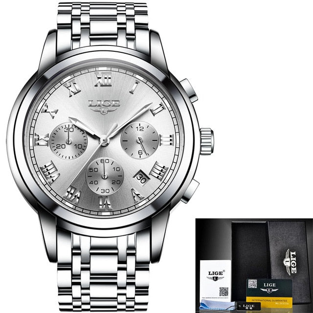 Watches water resistant complete Steel Quartz Watch
