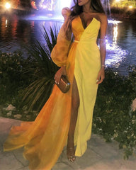 Women Elegant One Shoulder Maxi Dress  Evening Party
