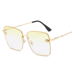 Oversize Square Sunglasses Men Women