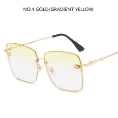 Oversize Square Sunglasses Men Women