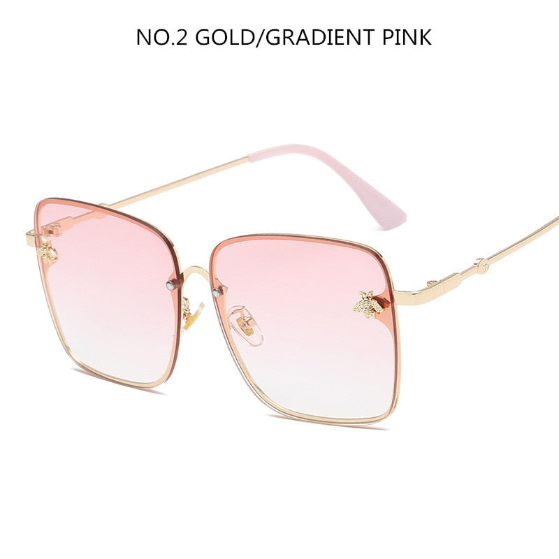 Oversize Square Sunglasses Men Women