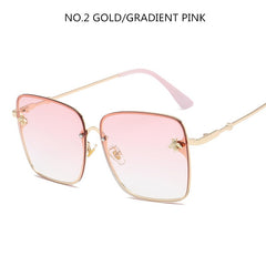 Oversize Square Sunglasses Men Women