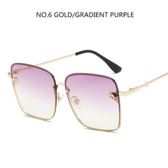 Oversize Square Sunglasses Men Women