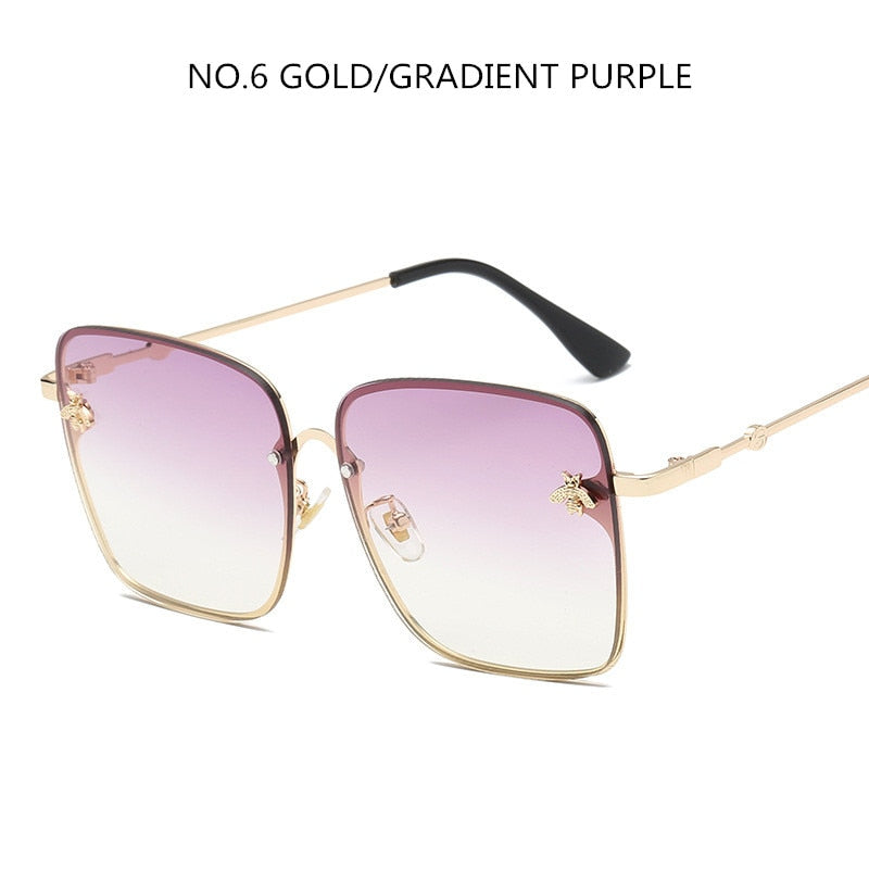 Oversize Square Sunglasses Men Women