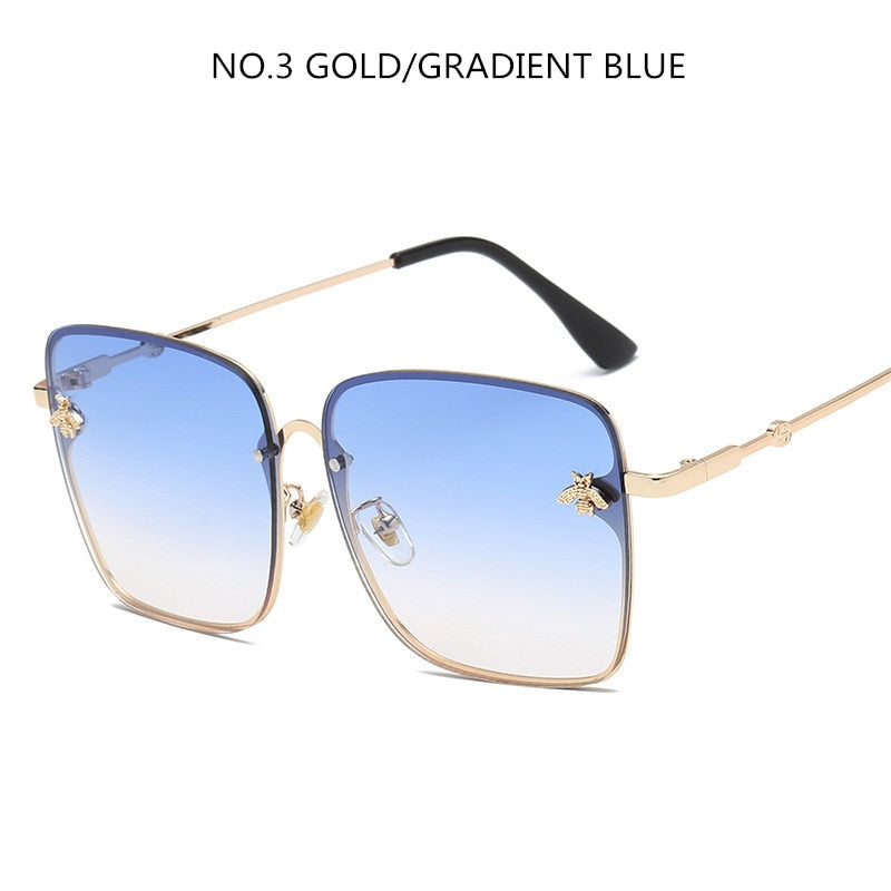Oversize Square Sunglasses Men Women
