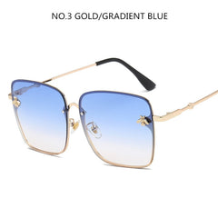 Oversize Square Sunglasses Men Women