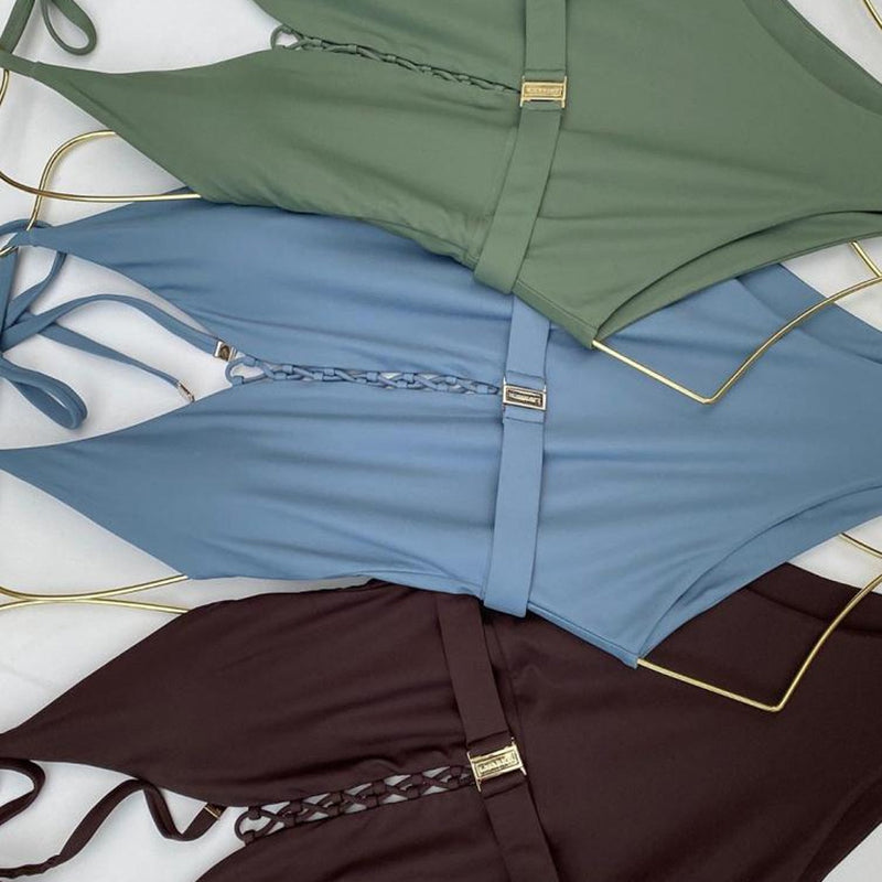B swimwear Solid Color