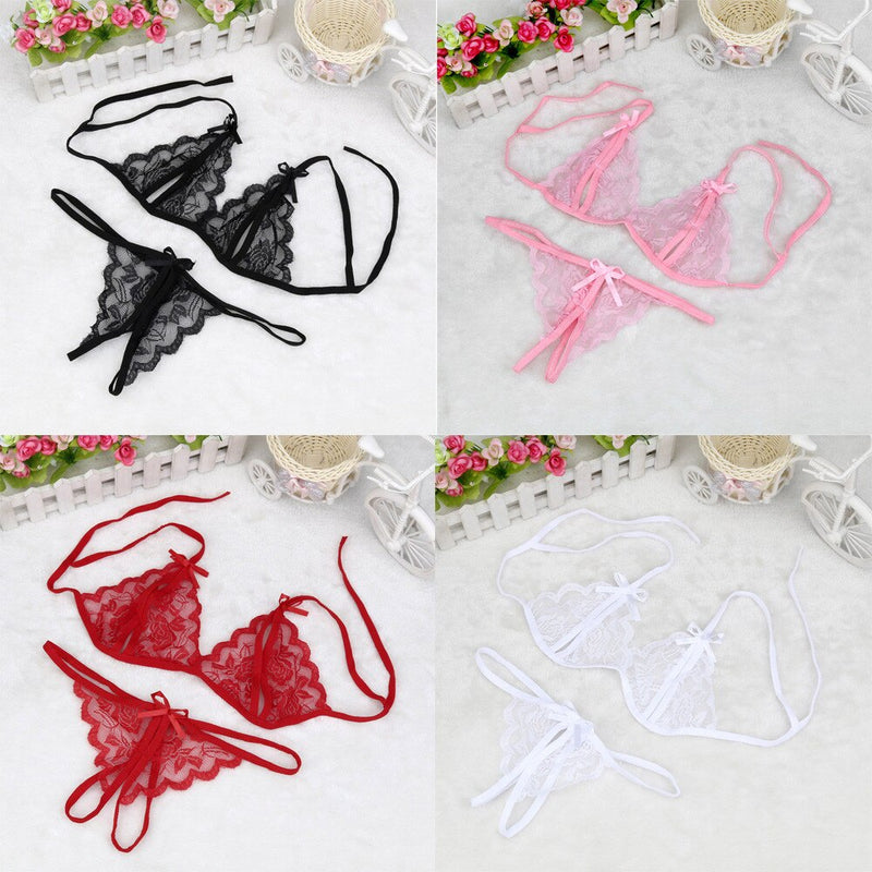 B  Women Sexy Opening Crotch Panties