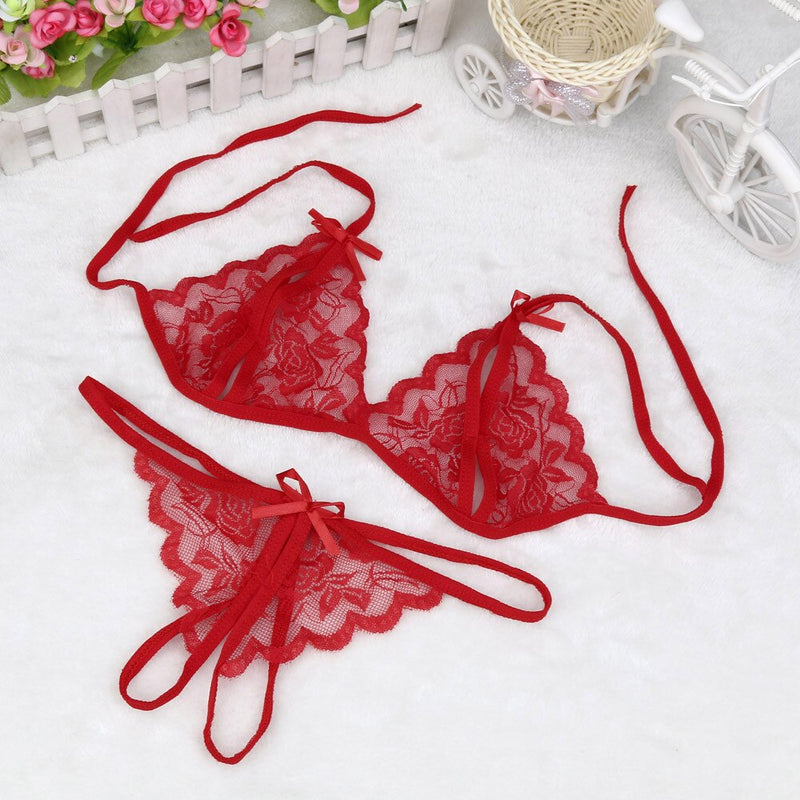 B  Women Sexy Opening Crotch Panties