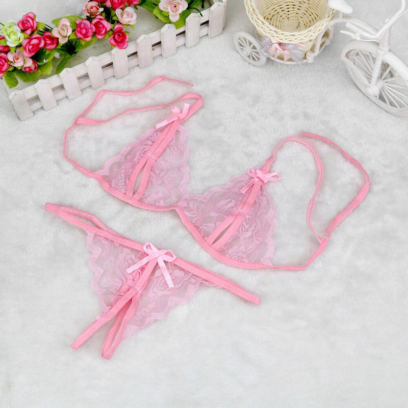 B  Women Sexy Opening Crotch Panties