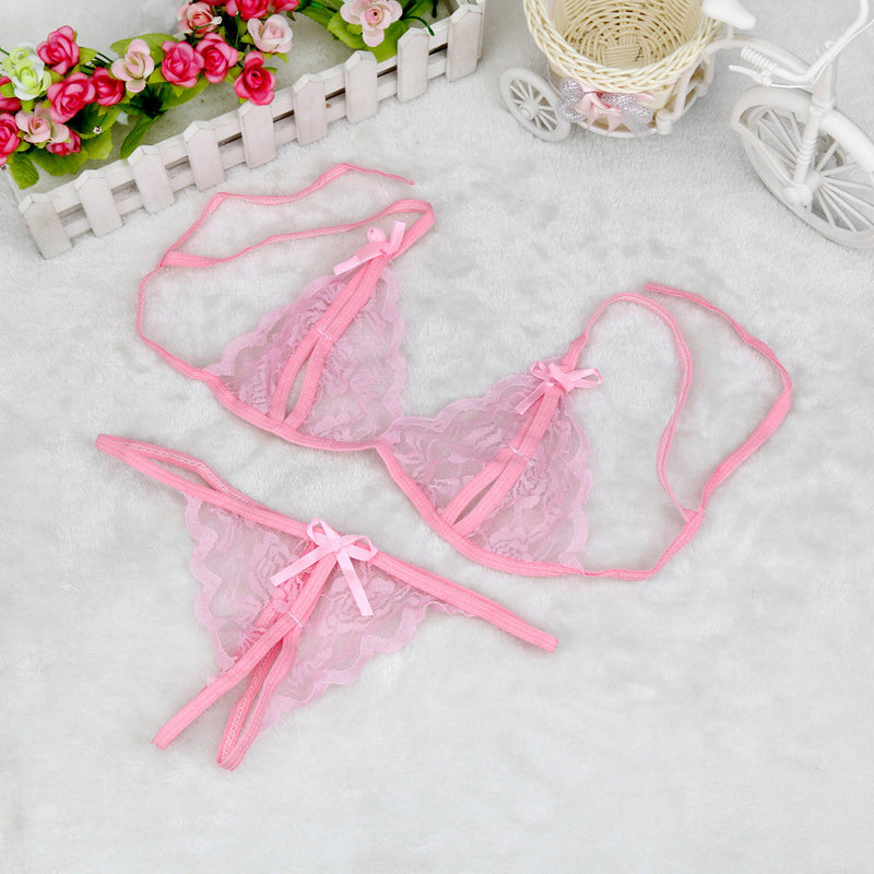 B  Women Sexy Opening Crotch Panties