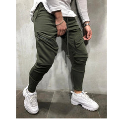 Men Business Casual Cotton Slim Straight Trousers