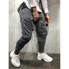 Men Business Casual Cotton Slim Straight Trousers