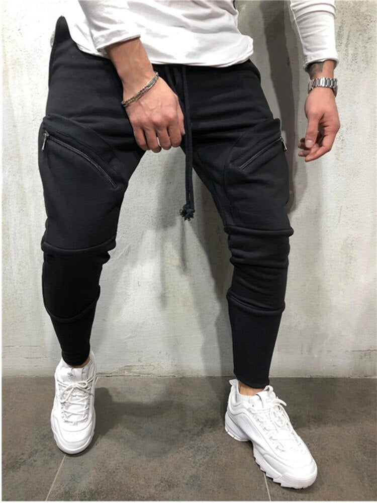 Men Business Casual Cotton Slim Straight Trousers