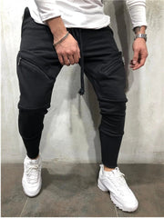 Men Business Casual Cotton Slim Straight Trousers