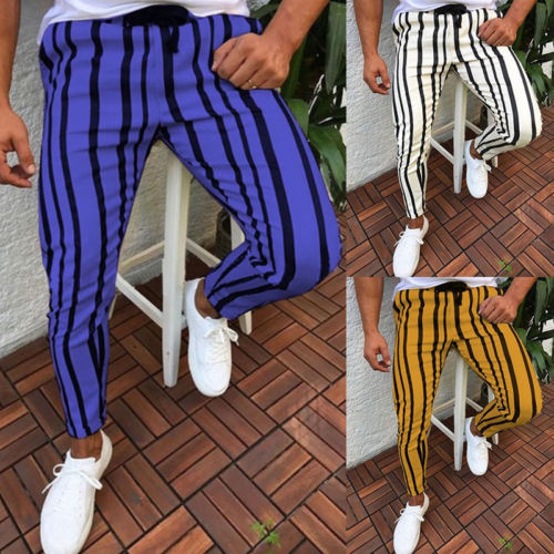 Men Casual Sport Pants Slim Fit