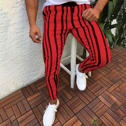 Men Casual Sport Pants Slim Fit
