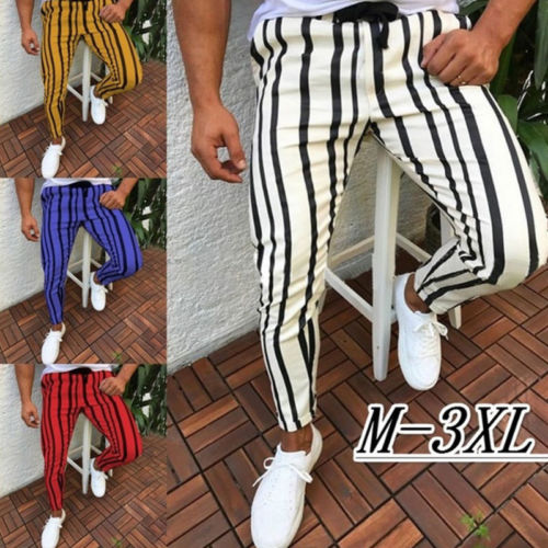 Men Casual Sport Pants Slim Fit