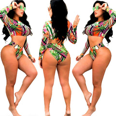 Women High Waisted Bikini Set