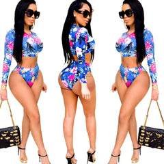 Women High Waisted Bikini Set