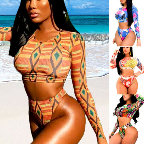 Women High Waisted Bikini Set