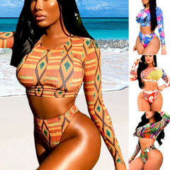 Women High Waisted Bikini Set