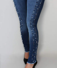 Women high waist jeans Slim Skinny