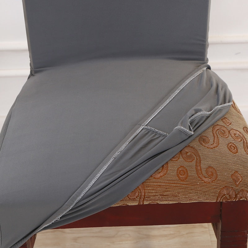 H. solid color chair cover spandex for dining room
