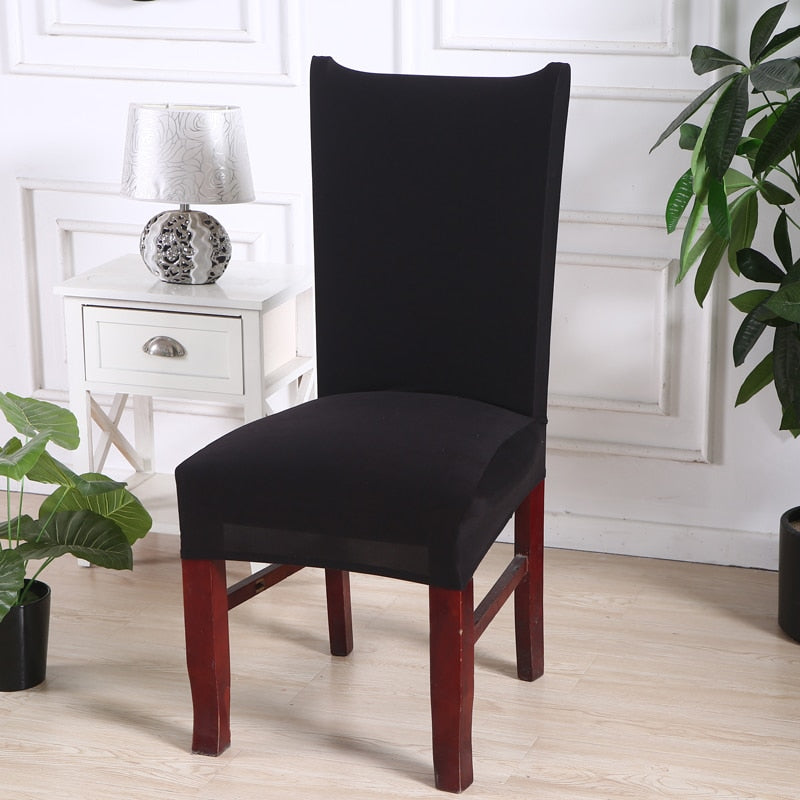 H. solid color chair cover spandex for dining room