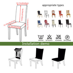 H. solid color chair cover spandex for dining room