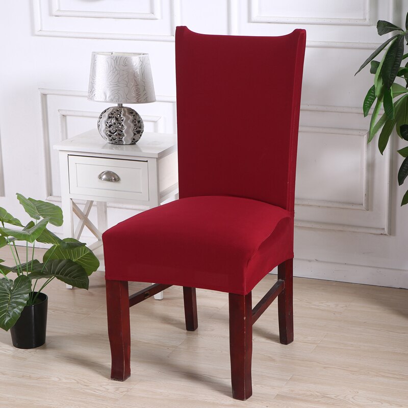 H. solid color chair cover spandex for dining room