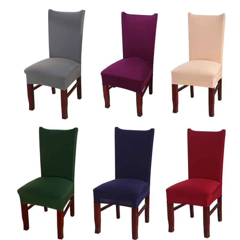 H. solid color chair cover spandex for dining room